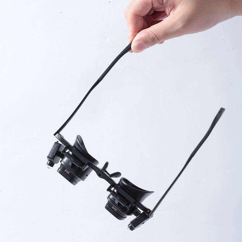 Electronics Repair Glasses - High Magnification 24x Head Mounted Glasses