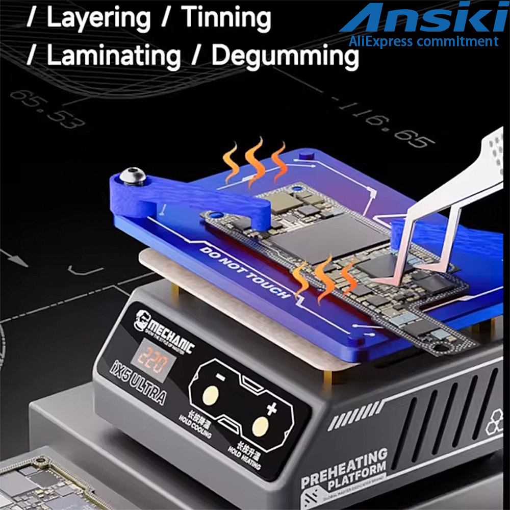 Electronics Repair Workstation - MECHANIC ix5 Ultra Heating Platform Preheater