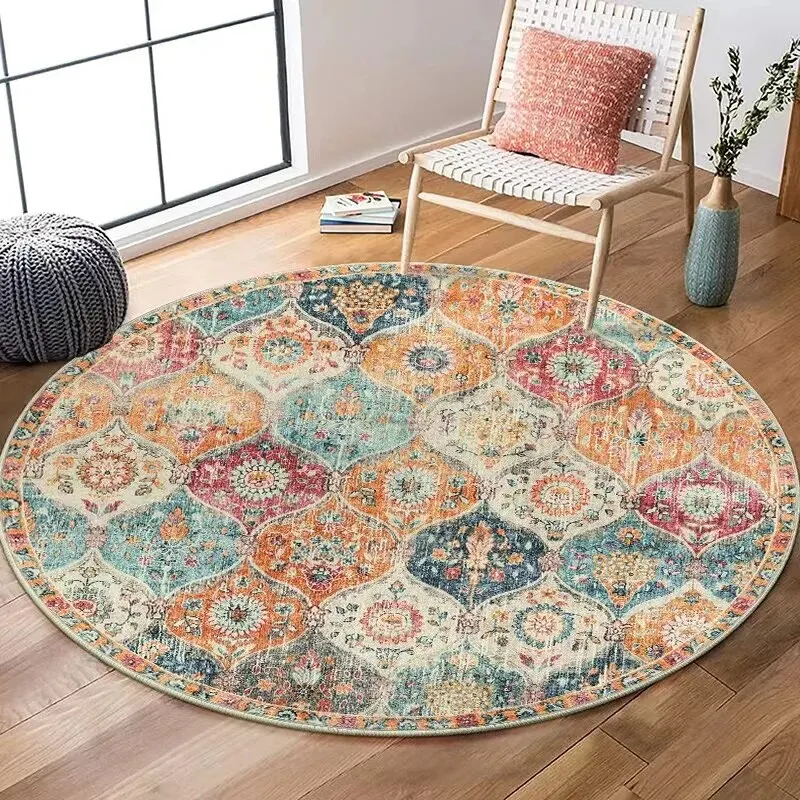 Electronics Repair Workstation - VIKAMA Printed Boho Style Round Crystal