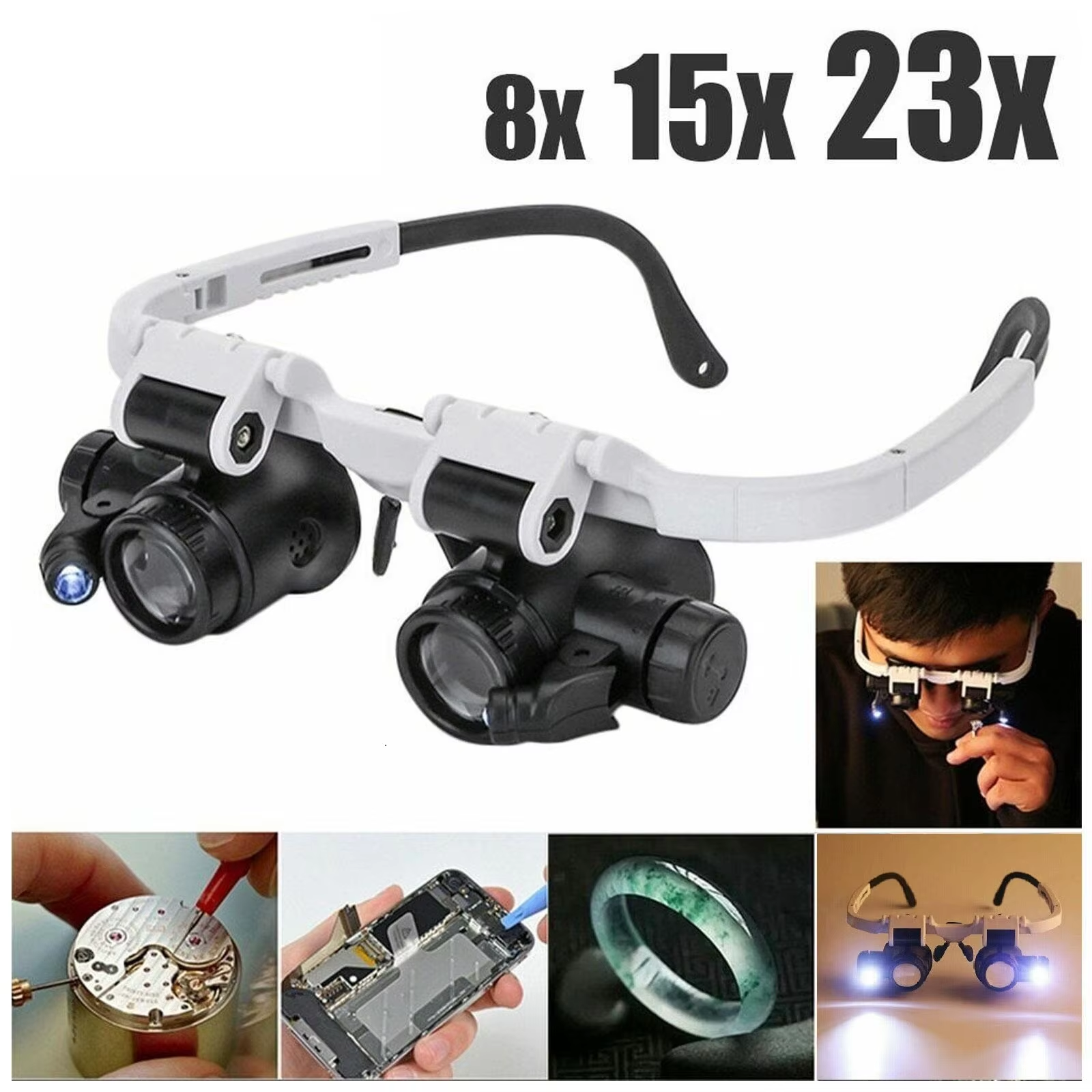 2XLED Watch Jeweler Repair Mag - Electronics Repair Glasses incelemesi ve fiyatı