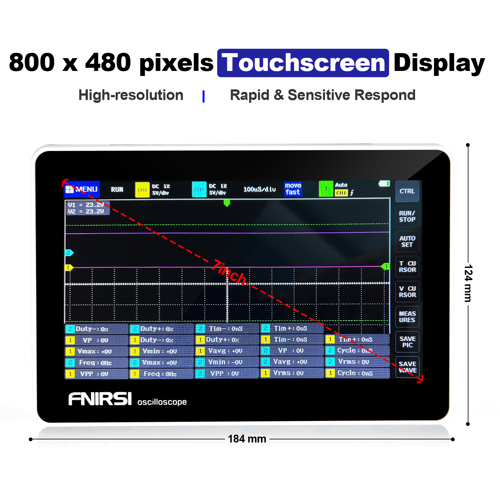2CH 100MHz 1GSa s Tablet Oscil - Electronics Repair Engineer incelemesi ve fiyatı
