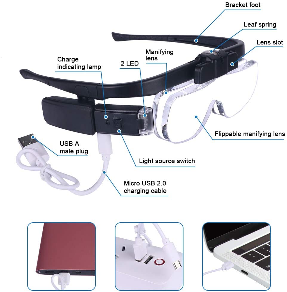 Magnifying Glasses Magnifier 1 - Electronics Repair Glasses incelemesi ve fiyatı