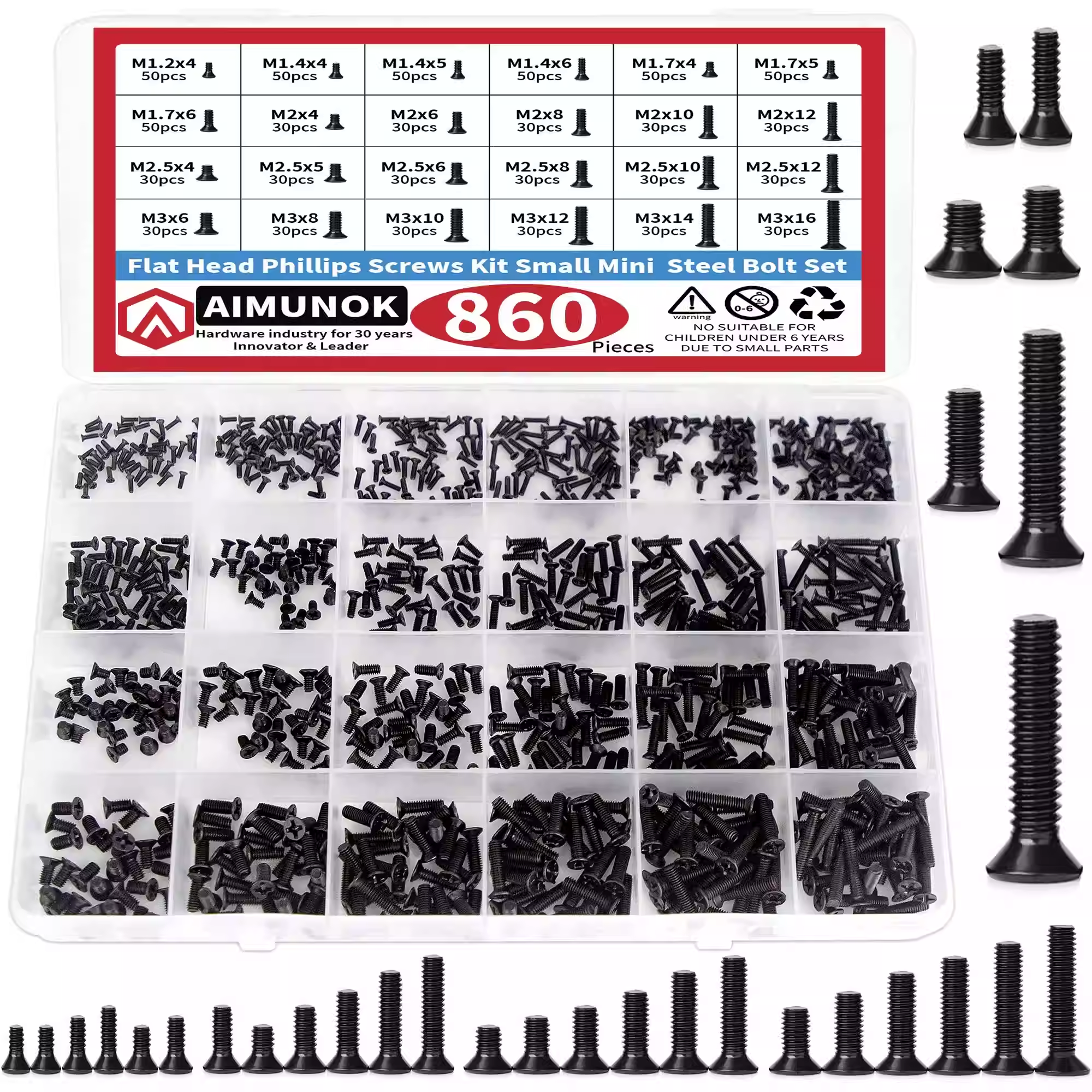 860PCS Small Screws Assortment - Electronics Repair Glasses incelemesi ve fiyatı