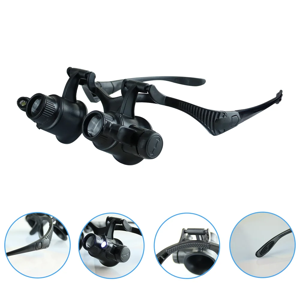 Headband Magnifier with 2 LED  - Electronics Repair Glasses incelemesi ve fiyatı